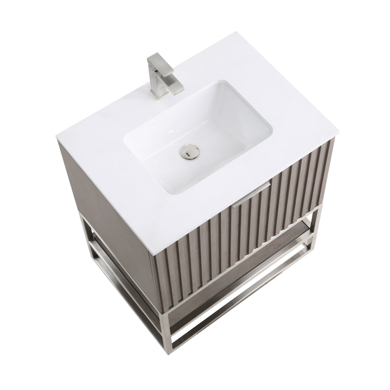 Terra 30" Single  Bathroom Vanity in Greywash