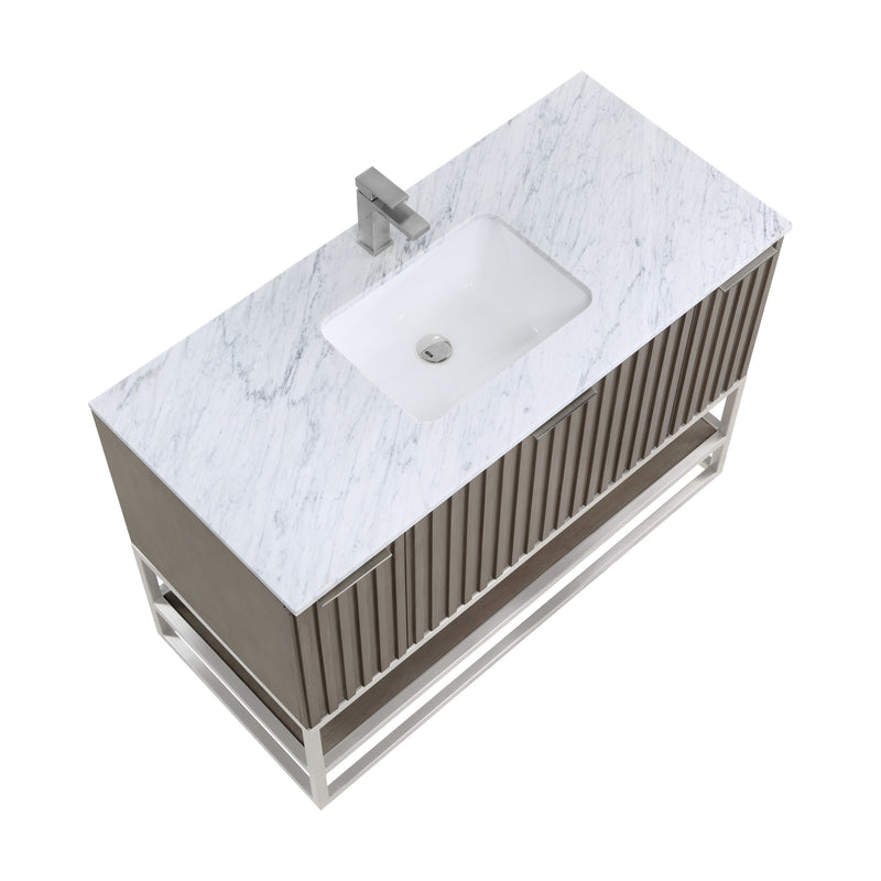 Terra 48" Single Bathroom Vanity in Greywash