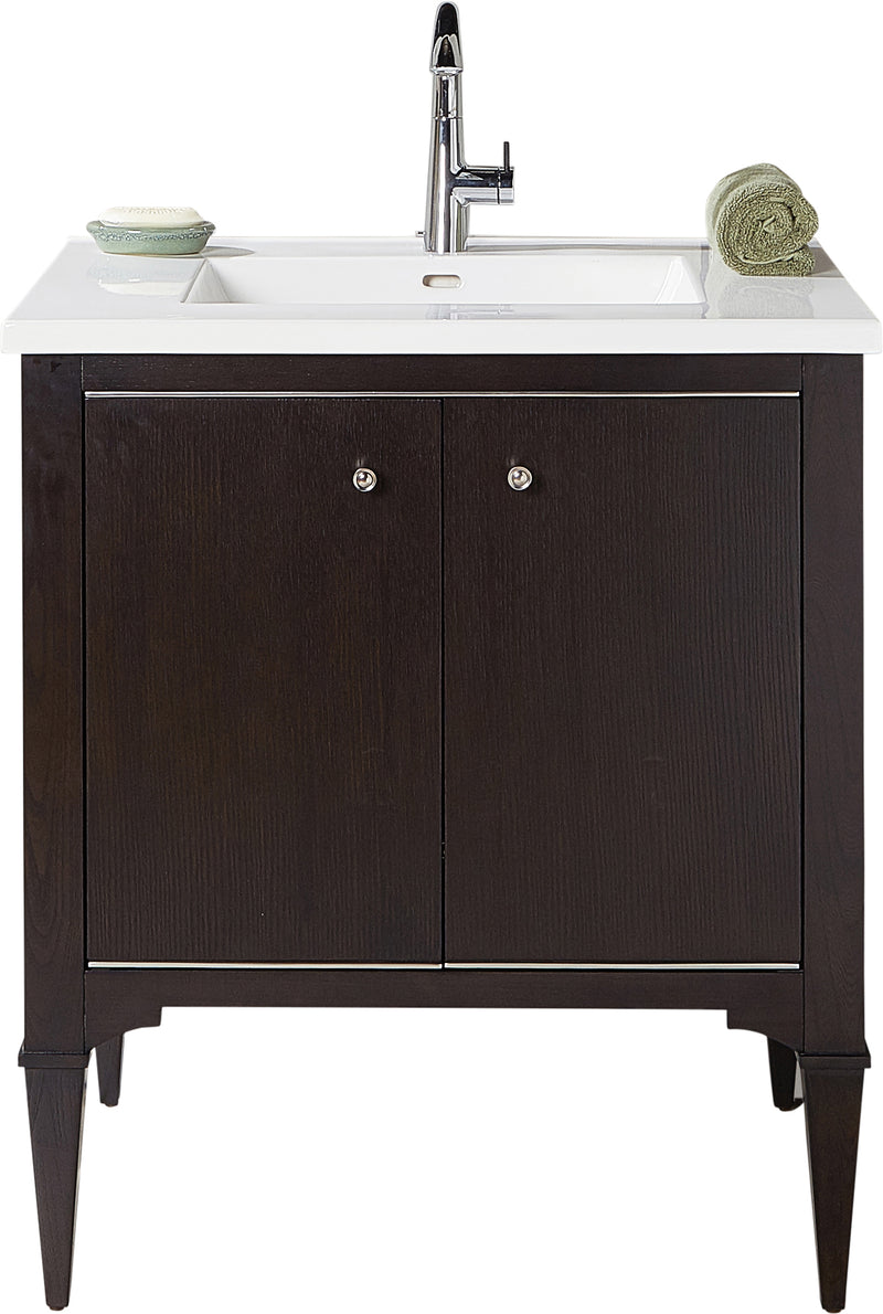 Fairmont Designs 1511-V30A Charlottesville 30" Free Standing Single Bathroom Vanity with One Drawer in Vintage Black