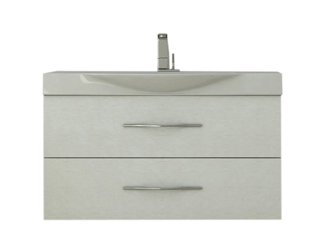 Baden Haus New York Collection 40.9" Single Vanity in White Ash (2 Drawer)