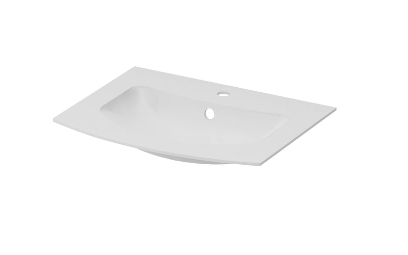 Baden Haus Soho Collection 24.4" Solid Surface Integrated Sink in Matte White