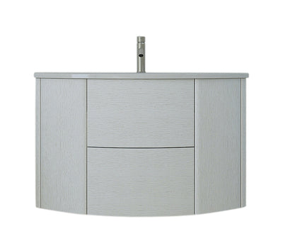 Baden Haus 35.4" Eden Collection Single Vanity in White Ash (4 Drawers)
