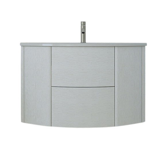 Baden Haus 35.4" Eden Collection Single Vanity in White Ash (4 Drawers)