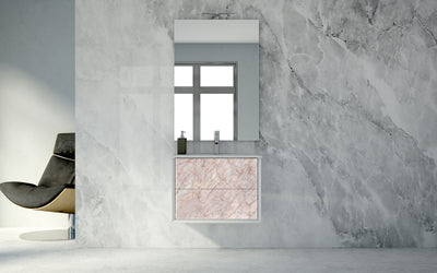 Baden Haus Bellagio Collection 28.5" Single Vanity in Pink Stone