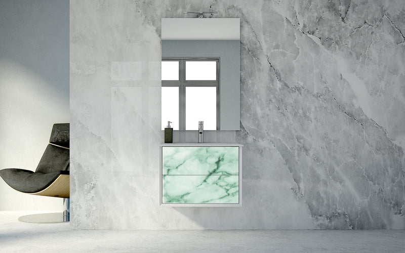 Baden Haus Bellagio Collection 28.5" Single Vanity in Light Green Stone