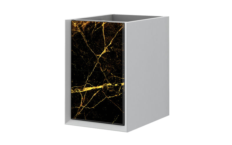 Baden Haus Bellagio Collection 14.5" Single Vanity in Black&Gold Stone