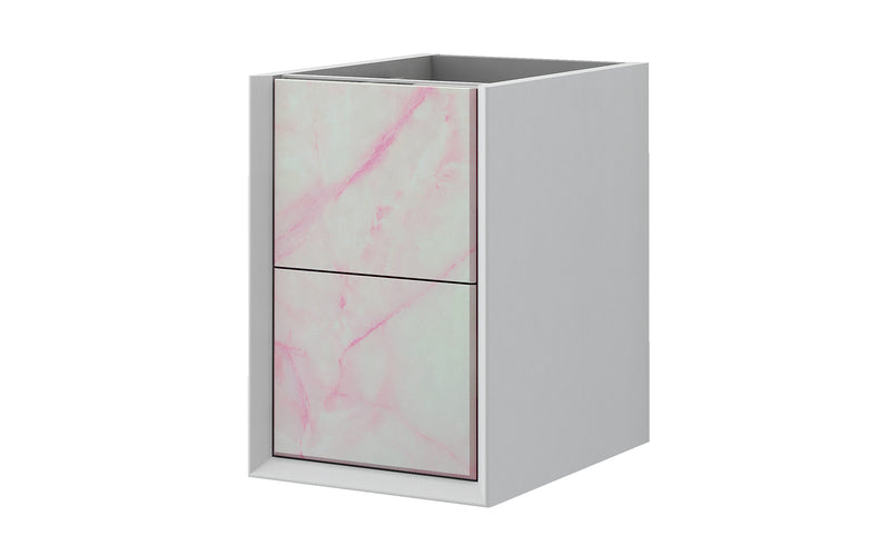 Baden Haus Bellagio Collection 14.5" Single Vanity in Light Pink Stone