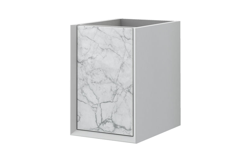 Baden Haus Bellagio Collection 14.5" Single Vanity in White Stone (Door)