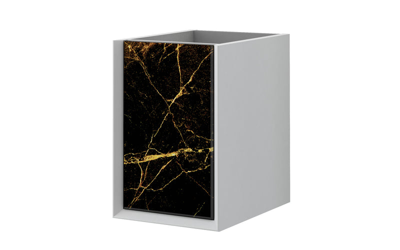 Baden Haus Bellagio Collection 14.5" Single Vanity in Black & Gold Stone (Door)