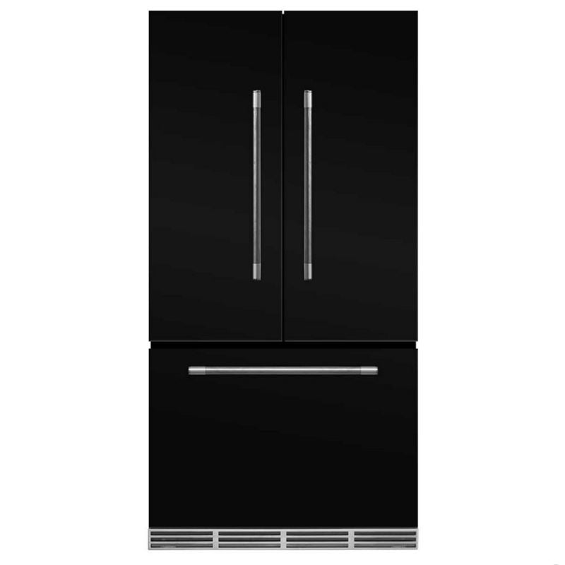 36" Marvel Mercury Series French Door Counter Depth Refrigerator, Gloss Black