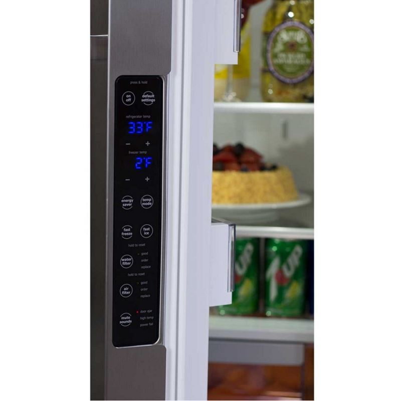 36" Marvel Elise Series French Door Counter Depth Refrigerator, Stainless Steel