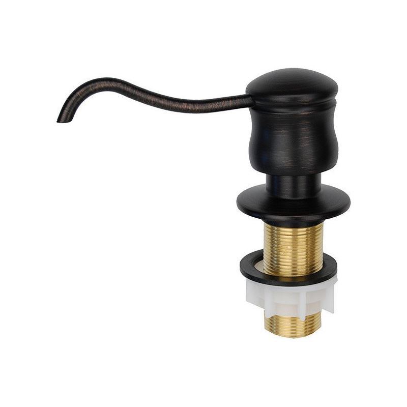Solid Brass Soap and Lotion Dispenser in Oil Rubbed Bronze