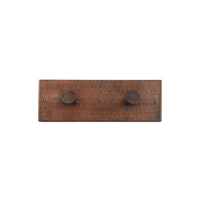 Hand Hammered Copper Double Robe/Towel Hook