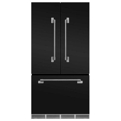 36" Marvel Elise Series French Door Counter Depth Refrigerator, Matte Black