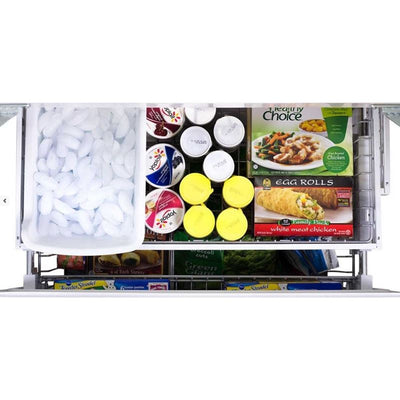 36" Marvel Mercury Series French Door Counter Depth Refrigerator, White