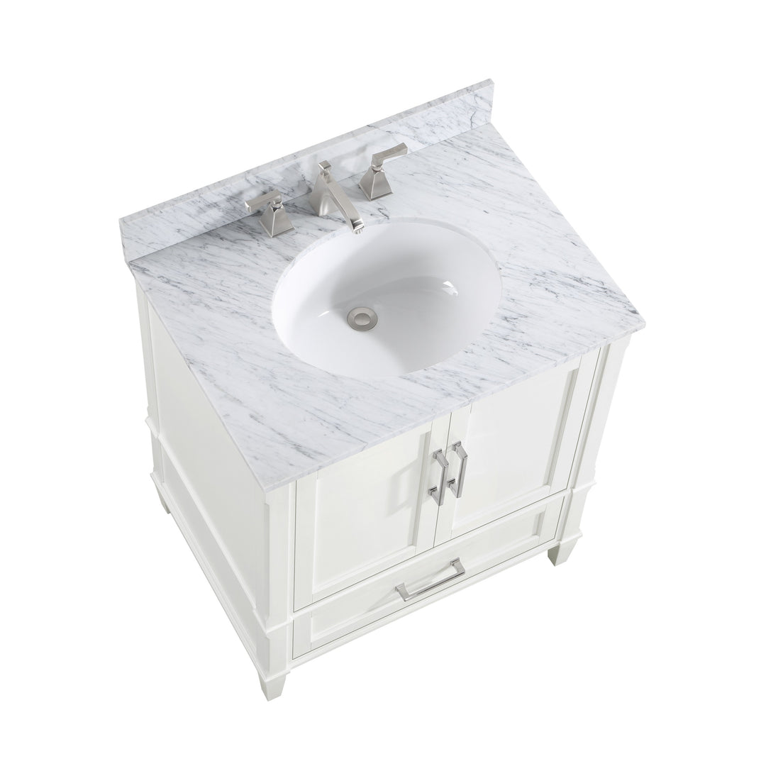 Montauk 30" Single  Bathroom Vanity in White