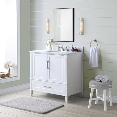 Montauk 36" Single Bathroom Vanity in White
