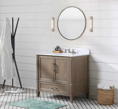 Montauk 36" Single Bathroom Vanity in Light Oak