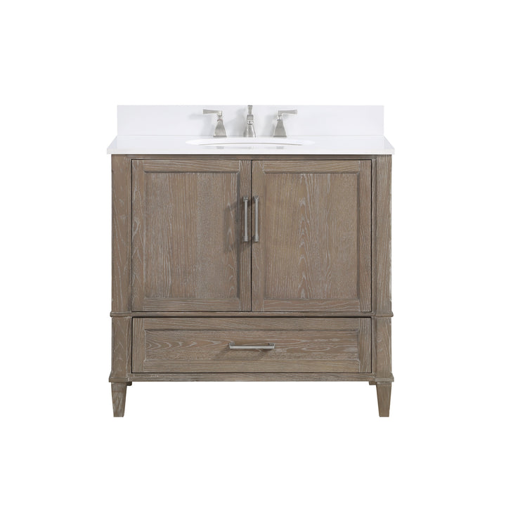 Montauk 36" Single Bathroom Vanity in Light Oak