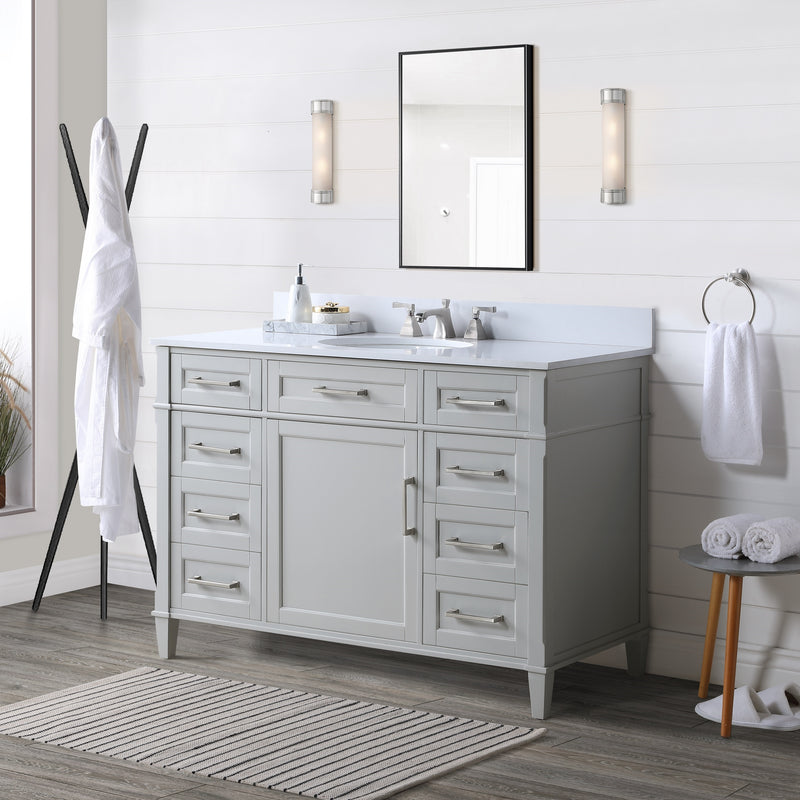 Montauk 48" Single Bathroom Vanity in Grey