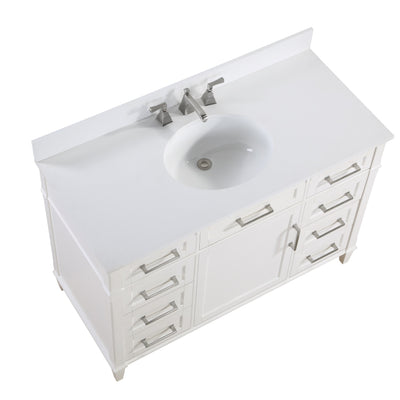 Montauk 48" Single Bathroom Vanity in White