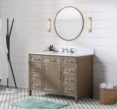 Montauk 48" Single Bathroom Vanity in Light Oak