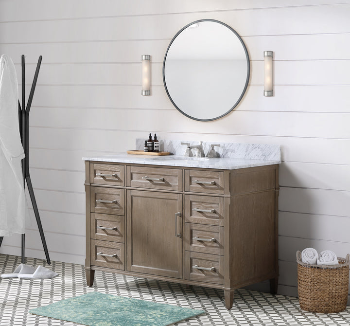Montauk 48" Single Bathroom Vanity in Light Oak