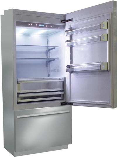 Brilliance Series 36” Stainless Steel Refrigerator with Ice Maker By Fhiaba