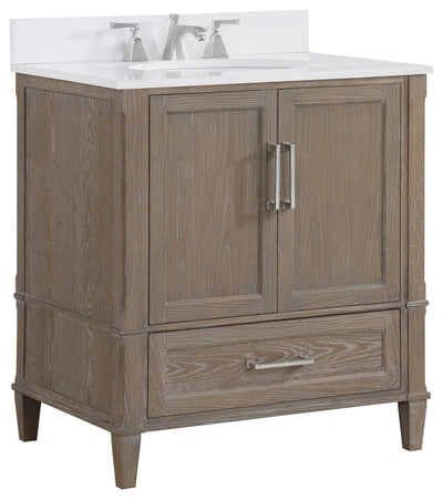 Montauk 30" Single  Bathroom Vanity in Light Oak