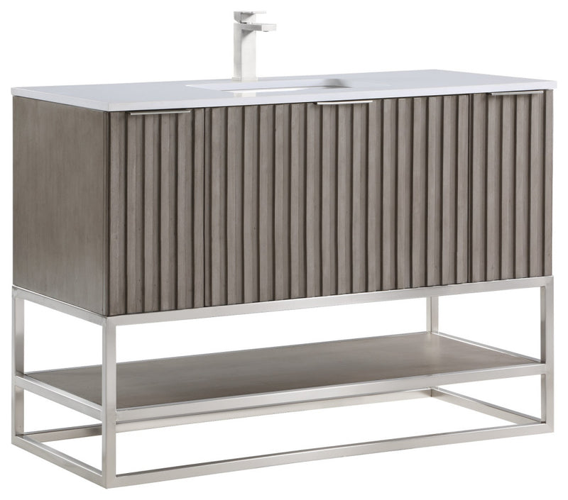 Terra 48" Single Bathroom Vanity in Greywash