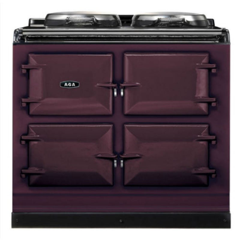 AGA eR7 100, 3 Oven Cast Iron Range, 39", Aubergine
