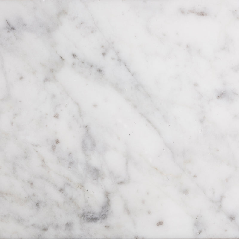 48" White Addington Vanity, White Carrara Marble Vanity Top